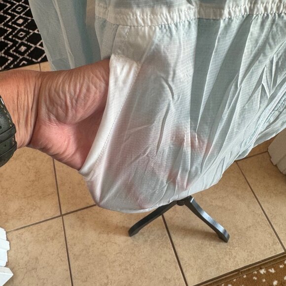 NWT Zine S White Hooded Mesh Windbreaker Jacket Athleisure Sports Tennis - Picture 12 of 15